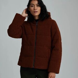 NWT NVLT Vegan Down Berber Teddy Jacket